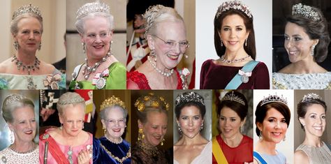 Danish Royal Tiaras Danish Royal Tiaras, Danish Tiaras, Royal Tiaras And Crowns, Danish Royal Jewels, Royal Family Jewels, Royal Crown Jewels, Denmark Royal Family, Royal Houses, Royal Tiaras