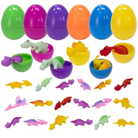 PRICES MAY VARY. A variety of 12 finger dinosaur are pre-filled into Easter eggs for your Easter egg hunt, Easter Basket Stuffers Fillers, birthday party, classroom prizes and Holiday gifts Easter basket stuffers for boys girls. Already prefilled toys in Easter eggs, just scatter it in& outside of house, your kids faces light up when discover Easter egg fillers, they have a blast finding and opening of Easter toys. Super. Great for community hunts, classroom supply, Easter decorations, Easter pa Kids Christmas Stocking, Bulk Gifts, Easter Egg Fillers, Egg Fillers, Classroom Prizes, Easter Toys, Easter Basket Stuffer, Easter Gift Baskets, Dinosaur Toys