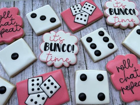 Bunco Food, Bunco Party, One Smart Cookie, Cut Out Cookies, Icing Cookies, Cookie Designs, Royal Icing Cookies, Decorated Cookies, Sugar Cookies Decorated