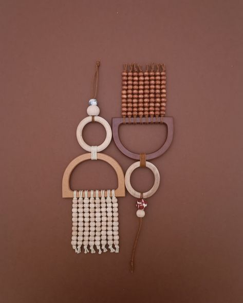 what’s inn | presentinn.com Bead Wall Art, Earthen Textures, Wall Charm, Clay Works, Handmade Wall Decor, Geometric Elements, Bohemian Wall Decor, Mini Wall, Room Balcony