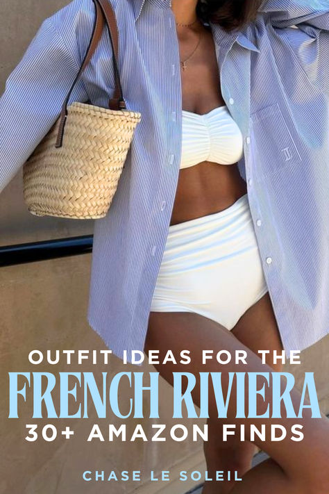 No one does effortless chic like French Girls. Elevate your wardrobe with the timeless effortlessness of French Girl Aesthetic, with these Amazon Finds that look expensive but won't break the bank. This post is also about Saint Tropez outfit ideas, french riviera south of france packing list, French Riviera Style | South of France Outfit Inspiration | What to Wear in France Saint-Tropez Nice Cap Ferrat  Summer Style | French Fashion | French Girl Aesthetic | Summer Style | Summer | Beach Outfit French Girl Aesthetic Summer, France Packing List, Saint Tropez Outfit, What To Wear In France, Style Inspo Summer, Riviera Chic, French Riviera Style, Riviera Style, French Girl Aesthetic