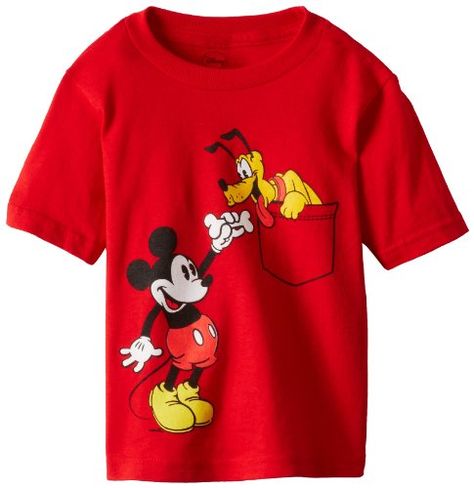 Mickey Mouse Little Boys TShirt Red 4T *** More info could be found at the image url. Mickey Mouse Tshirt, Mickey And Pluto, Disney Shirts For Men, Boys Tshirt, Boys Tracksuits, Mickey Mouse Shorts, Disney Toddler, Diy Disney Shirts, Mickey Shirt