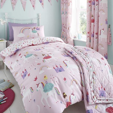 Toddler Cot, Toddler Duvet Cover, Unicorn Bedding, Rainbow Bedding, Twin Comforter Sets, Pink Duvet Cover, Kids Bedding Sets, Double Duvet Covers, Single Duvet Cover