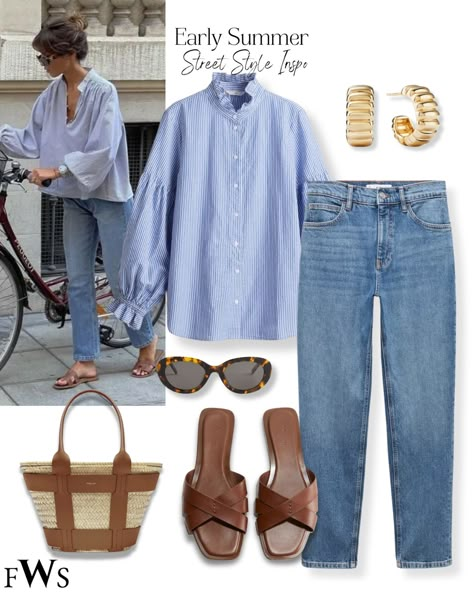 Top court en maille sans manches curated on LTK Two Piece Modest Outfit, Mom Dresses Casual, Classic Casual Outfits For Women, Blue Jeans Outfit Summer, Summer Outfits With Jeans, Minimalist Spring Outfits, Minimalist Style Outfits, Jean Shirt Outfits, Summer Mom Outfits