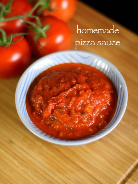 pizza sauce Pizza Sauce Recipe Homemade, Easy Pizza Sauce Recipe, Easy Pizza Sauce, Hebbars Kitchen, Pancakes Protein, Pickle Recipes Homemade, Hebbar's Kitchen, Pizza Sauce Recipe, Tomato Puree