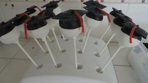 Easy Graduation Cake, Tres Leches Cupcakes, Graduation Cap Cake, Graduation Cake Pops, Cake Pop Tutorial, Graduation Desserts, Cap Cake, Book Cakes, Book Cake