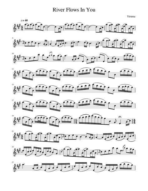 Print and download in PDF or MIDI River Flows In You - Yiruma. Free Sheet music for Violin. Made by LegitPotato26. River Flows In You Violin Sheet Music, Sheet Music For Violin, Violin Sheet Music Classical, Notes For Violin, Violin Sheet Music Popular Songs, Beginner Violin Sheet Music, Free Flute Sheet Music, Sheet Music Violin, Violin Notes