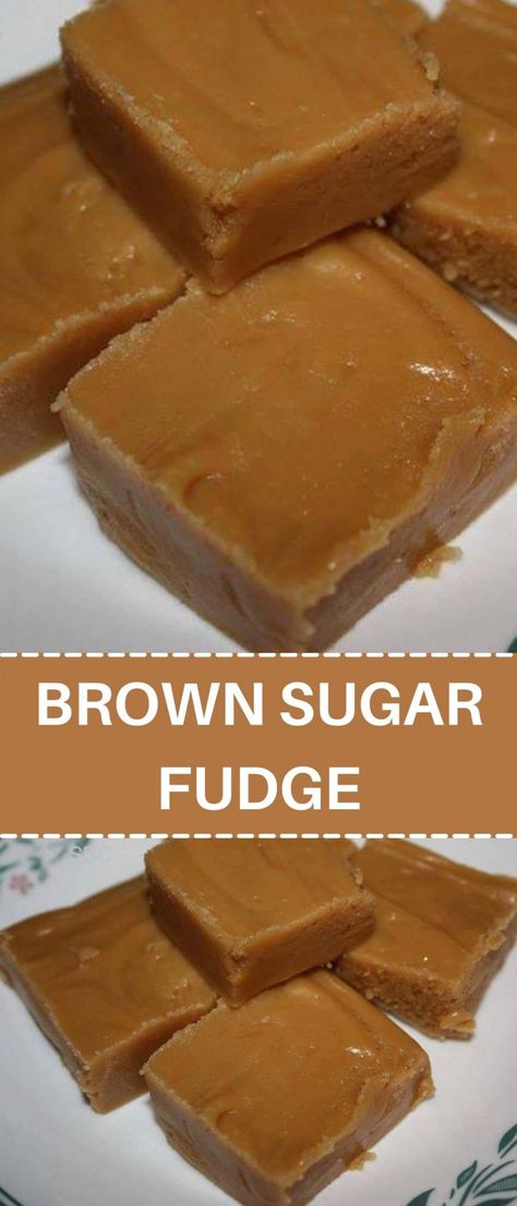 Brown Sugar Fudge Recipes, Microwave Sweets, Brown Sugar Candy, Recipes Microwave, Brown Sugar Fudge, Decadent Chocolate, Sweet Desserts, Easy Breakfast, Diy Food Recipes