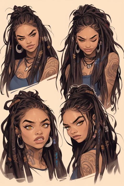 Mens Haircut, New Hairstyle, Black Characters, Black Anime Characters, Black Love Art, Female Character Design, Dnd Characters, Character Portraits, Hair Hairstyles