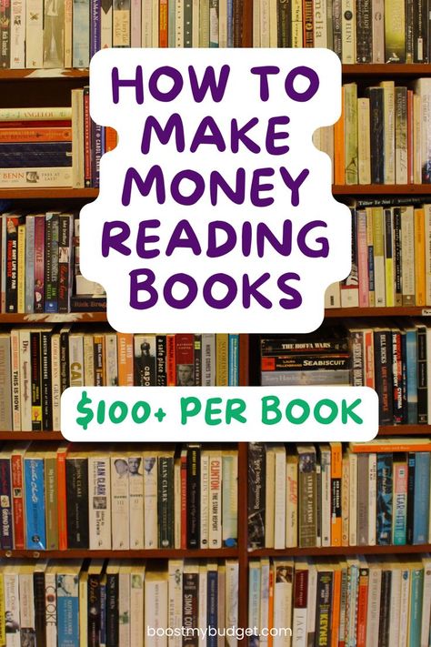 Calling all bookworms and introverts! Yes, you can make money reading books! Here are 11+ real ways to get paid to read books at home, including a big list of site that pay you to read and write book reviews. Perfect side hustle idea for introverts! You can do this job from home and it can pay $100+ per book. If you read a lot anyway, it's a great way to make money from your hobby! Paid To Review Books, Reading Jobs From Home, Apps That Pay You To Read Books, Sites That Pay You To Read, Websites That Pay You To Read, Make Money Reading Books, How To Get Free Books, Book Business Ideas, How To Read A Book