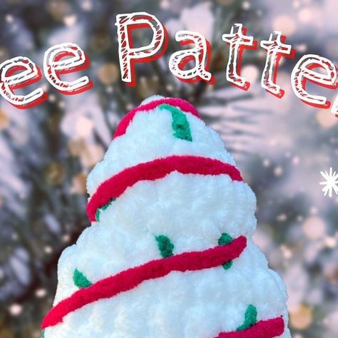 Christmas Cake Crochet, Christmas Crochet Plushie Patterns Free, Crochet Little Debbie Tree Cake, Squishmallows Plushies, Crochet Christmas Tree Cake, Cute Crochet Plushies Christmas, Christmas Crochet Plushies, Crochet Christmas Plushies, Christmas Tree Cake Crochet Pattern