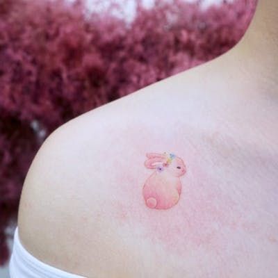 Nemo Tattoo, Kawaii Turtle, Bunny Tattoo, Turtle Tattoo Designs, Single Needle Tattoo, Bunny Tattoos, Tattoo Reference, Explore Tattoo, Rabbit Tattoos