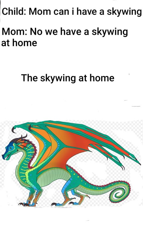 For description,that's Glory.She was the skywing egg replacement. Wings Of Fire Memes Hilarious, Wof Memes Funny, Wings Of Fire Funny, Wings Of Fire Dragons As Humans, Dragon Books, Invader Zim Characters, Fire Fans, Wings Of Fire Dragons, Fire Book