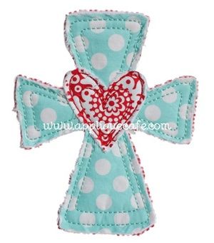 Heart Cross Applique Design Sewing Towels, Embroidery Heart, Cross Applique, Easter Designs, Inspirational Shirts, Hardware And Software, Bowl Covers, Machine Applique Designs, Cross Quilt