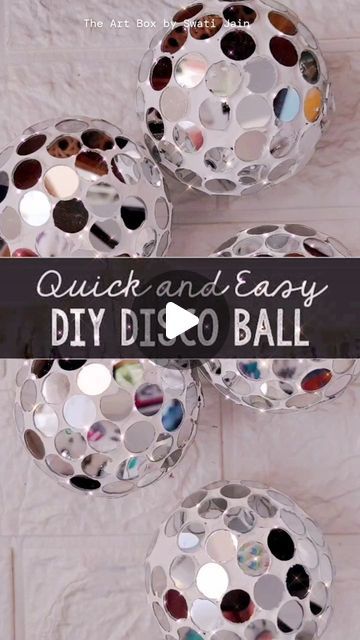 Disco Diy, Diy Disco Ball, Disco Songs, Baby Shawer, Best Out Of Waste, Ding Dong, Disco Balls, Art Video, Craft Lovers