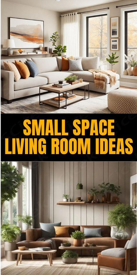 A well-designed small apartment living room can transform a little nook into a thoughtful gathering space for the whole household. Fortunately, the power of the internet provides plenty of decor ideas and layouts that can serve as the perfect solution for compact living room and tiny living room situations.  ... more Small Space Living Room Ideas, Space Living Room Ideas, Stylish Apartment Decor, Compact Living Room, Tiny Living Room, Unique Living Room Furniture, Apartment Decor Ideas, Small Living Room Layout, Space Living Room