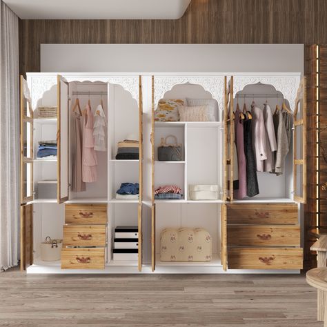 Classic Elegance Armoire Expandable Rustic Wardrobe with Glass Door - Bed Bath & Beyond - 40341305 Rustic Wardrobe, Modern Homemaker, Door Bed, Armoires & Wardrobes, Online Furniture Shopping, Classic Elegance, Furniture Shop, Rustic Charm, Glass Door