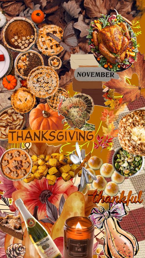 #thanksgiving Thanksgiving Screensavers, How To Hang Garland On Mantel, November Gratitude, Thanksgiving Collage, Thanksgiving Iphone Wallpaper, Thanksgiving Napkin Folds, Aesthetic Thanksgiving, Happy Thanksgiving Wallpaper, Napkin Folding Ideas