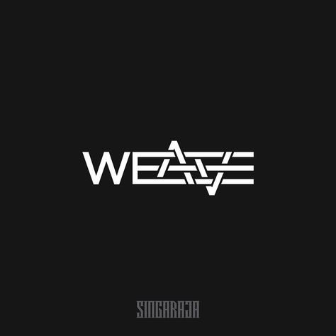 #verbicon weave by Singaraja Design  (Malang, East Java) Weave Logo Design, Trendy Logo Design, Typography Logo Inspiration, Trendy Logos, Logo Minimalist, Flat Logo, Font Logo, Typographic Logo, Logo Modern