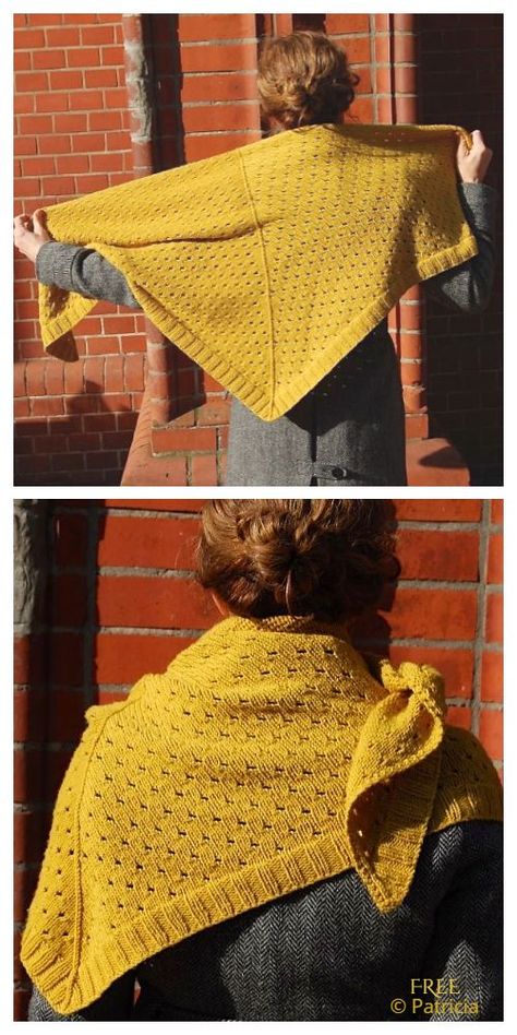 Vintage Shawl Patterns, Knitted Shawls Free Patterns Easy Scarves & Shawls, Simple Shawl Knitting Pattern, Triangle Knit Shawl Free Pattern, Triangle Shawl Knitting Pattern Free, Knit Shawls And Wraps Patterns Free, Knitting Patterns Free Shawl, Easy Knit Shawl, Knit Shawl Patterns