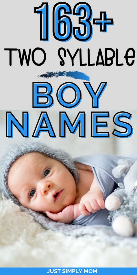 These two syllable boy names are mostly popular names, but some may still be unique. You can use them as first or middle names as well. Two Syllable Names, 3 Syllable Boy Names, 2 Syllable Boy Names, Boys Names Unique, Two Syllable Boy Names, 2nd Birthday Party Ideas, One Syllable Boy Names, One Syllable Names, Short Boy Names