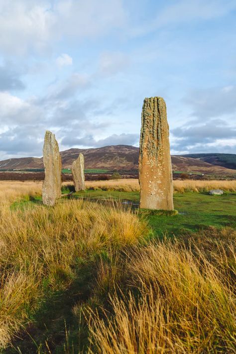 Scottish Mountains, Isle Of Arran, Full Time Travel, Standing Stone, Island 2, Exposure Photography, Scottish Islands, Island Hopping, Photo Essay