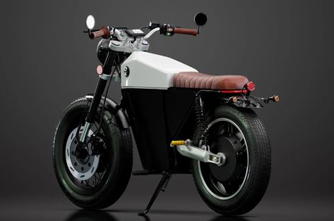 This classy electric café racer oozes with modern technology and looks to kill - Yanko Design Electric Cafe Racer, Moped Bike, Electric Moped, Stadium Design, Electric Motorbike, Bike Electric, Cad File, Classic Motorcycle, Tank Design