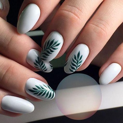 20+ Cool Tropical Leaves Nails Designs – OSTTY Leaves Nails, Fall Leaves Nail Art, Beach Nail Designs, Cute Summer Nail Designs, French Pedicure, Gel Pedicure, Summer Nails Beach, Tropical Nails, Flower Nail Designs