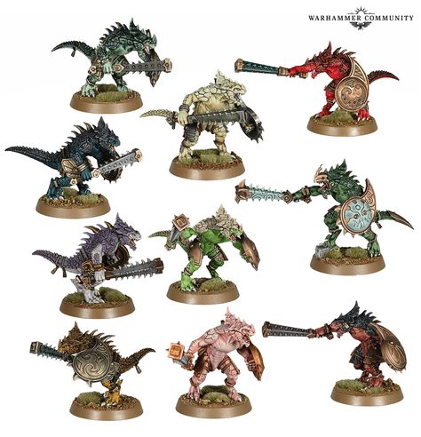 Foretell Your New Seraphon Paint Scheme With the Help of Vincent Knotley’s Colourful Saurus Corral - Warhammer Community Lizardman Warhammer, Aos Seraphon, Warhammer Lizardmen, Lizardmen Warhammer, Idoneth Deepkin, Warrior Paint, Blood Bowl Miniatures, Warhammer Painting, The Fallen Angel