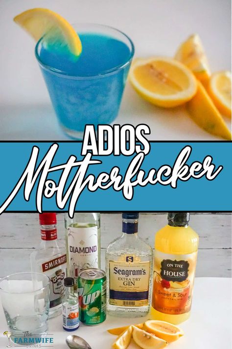 Adios Drink Recipe, Adios Mother Drink, Watermelon Shots, Freezing Leftovers, Tipsy Bartender, High Spirits, Lemon Lime Soda, Fresh Watermelon, Mixed Drinks Recipes