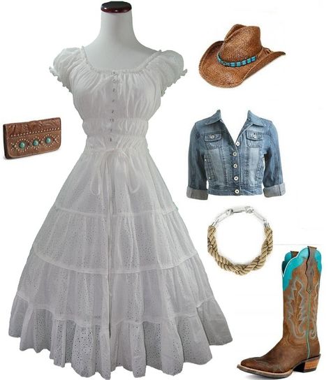 Cutest dress Country Dress Outfits, Cowgirl Dress, Country Cowgirl, Cowgirl Dresses, Girls Sundress, Cute Country Outfits, Western Accessories, Dressing Style, Cow Girl