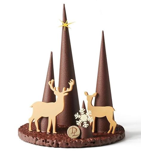 Chocolate Christmas Gifts, Chocolate Sculpture, Chocolate Showpiece, Chocolate Tree, Chocolate Sculptures, Chocolate Work, Chocolate Garnishes, New Year's Cake, Chocolate Art