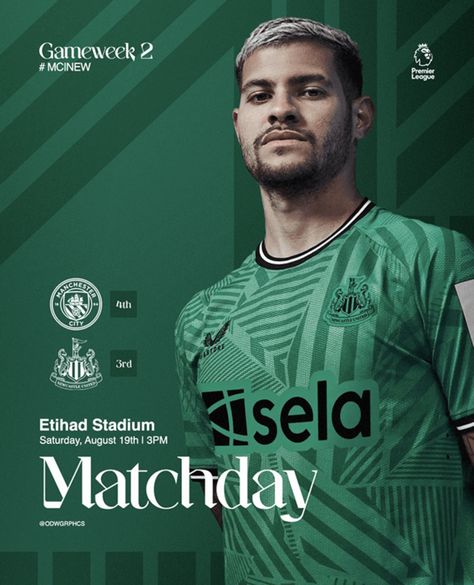 Matchday Design Football, Matchday Poster, Soccer Post, Minimalist Poster Design, Graphic Design Posters Layout, Sports Design Ideas, Desain Buklet, Infographic Design Layout, Etihad Stadium