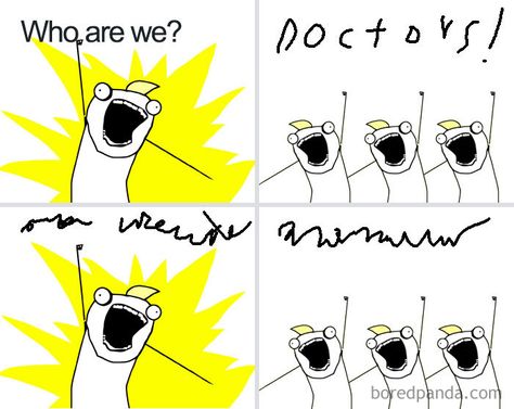 Medical Humor Meme, Medicine Humor, Write Fanfiction, Medical Writing, Laboratory Medicine, Communication Channels, Doctor Jokes, Medical Jokes, Medical Memes