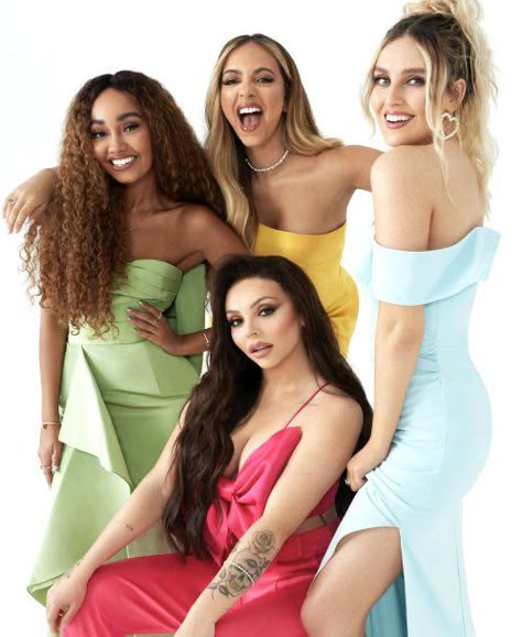 Little Mix Photoshoot, Little Mix Outfits, Litte Mix, Cosmopolitan Magazine, Jesy Nelson, Colors For Skin Tone, Perrie Edwards, Blue Outfit, Little Mix