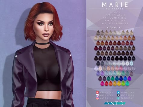 Sims 4 Cc Hair Female Updo, Sims 4 Cc Hair Sims Resource, The Sims Resource Hair, Sims 4 Ponytail, Sims Lookbook, Mods Sims 4, 4 Hairstyles, Alpha Cc, Sims 4 Tsr