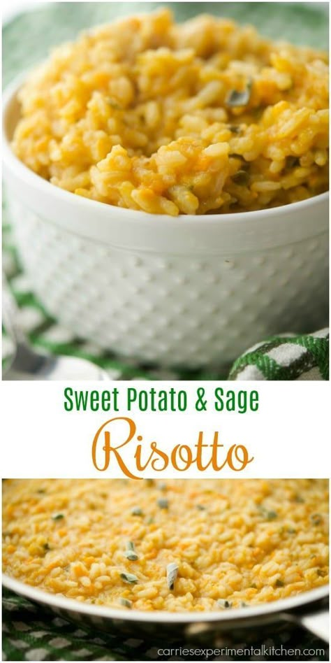 Sweet Potato Risotto, Sage Risotto, Sage Recipes, Autumn Side Dishes, Pot Recipes Healthy, Rice Recipes For Dinner, Risotto Rice, Fresh Sage, Diner Recept