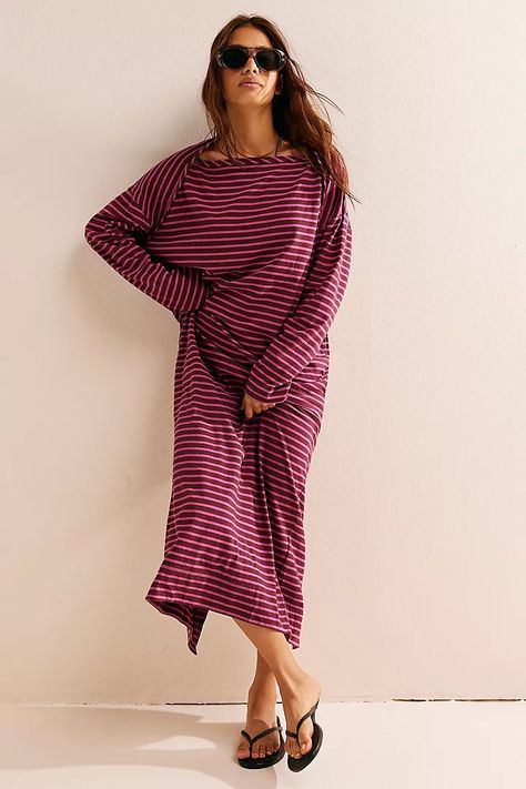 Tivoli Maxi | Free People Riga, Maxi Dress Blue, Dress Size Chart, Dress Material, Belleza Natural, New Arrival Dress, Color Stripes, Bandage Dress, Purple Dress