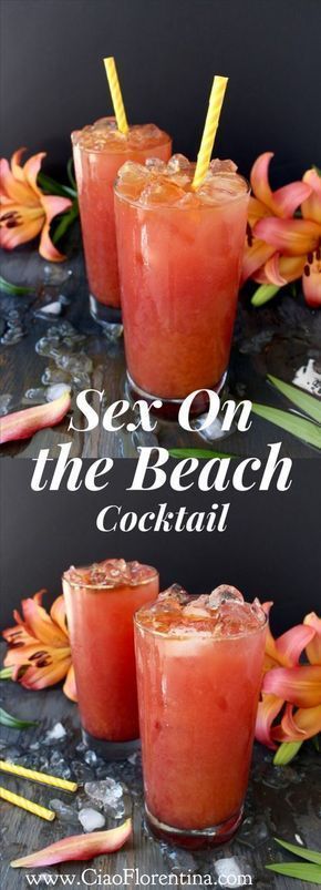 Tropical Alcoholic Drinks, Peach Schnapps Drinks, Orange And Cranberry, Limoncello Cocktails, Beach Drink, Cocktail Beach, Party Drinks Alcohol, Beach Cocktails, Beach Drinks