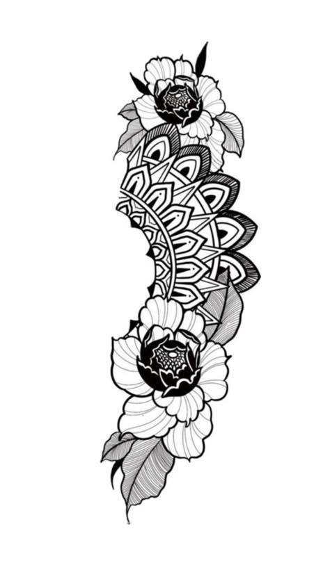 Tato Side Shin Tattoo, Finish Sleeve Tattoo Ideas, Head Tattoo Hair, Old Traditional Tattoo, Leg Tattoo Inspiration, Koi Fish Drawing Tattoo, Black Band Tattoo, Mandala Tattoo Men, Tato Mandala