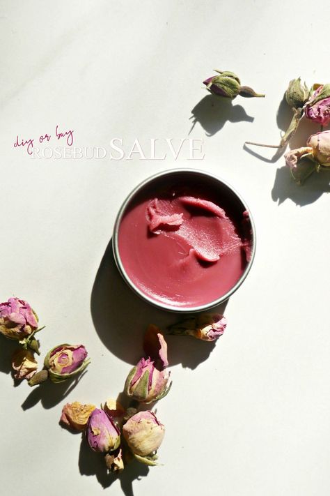 Smiths Rosebud Salve, Dark Pink Lipstick, Rose Salve, Rosebud Salve, Salve Recipes, Rose Absolute, Homemade Bath Products, Skin Benefits, Diy Skin Care