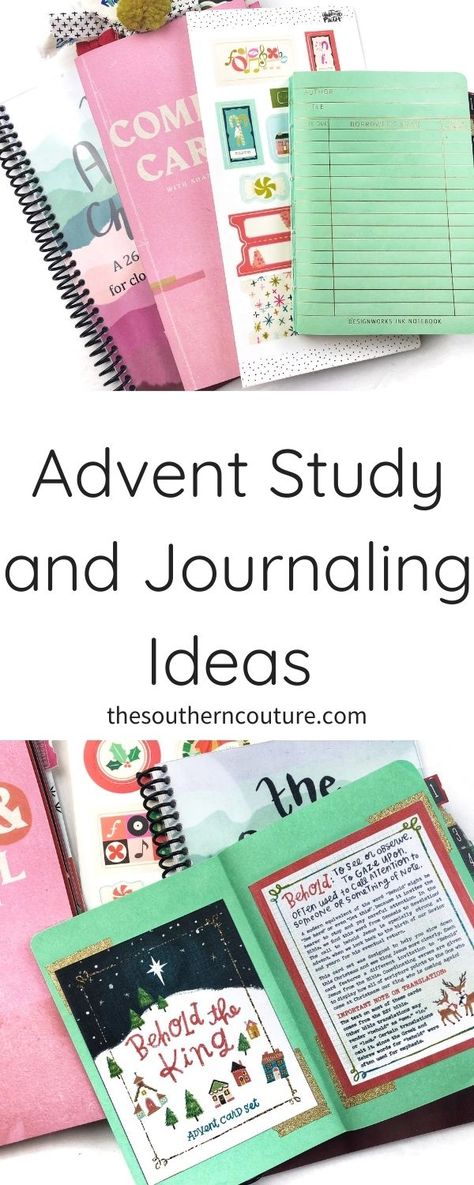 Advent Study and Journaling Ideas - Southern Couture Advent Study, Advent Bible Study, Advent Devotions For Kids, Advent Daily Scripture, Advent Calendar Bible Readings, Jesus Storybook Bible Advent, Clever Inventions, Advent Devotionals, Christmas Journal