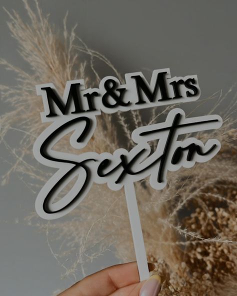 Bespoke 3D Wedding Cake Toppers 🤍. The perfect personalised finishing touch to your wedding cake ☺️ #wedding #weddingcakes #weddingcaketopper 3d Printing Wedding Ideas, 3d Print Wedding, Printed Cake Topper, Elegant Wedding Cake Toppers, Cake Topper Wedding, Topper Wedding, Cake Wedding, Elegant Wedding Cakes, Bespoke Wedding