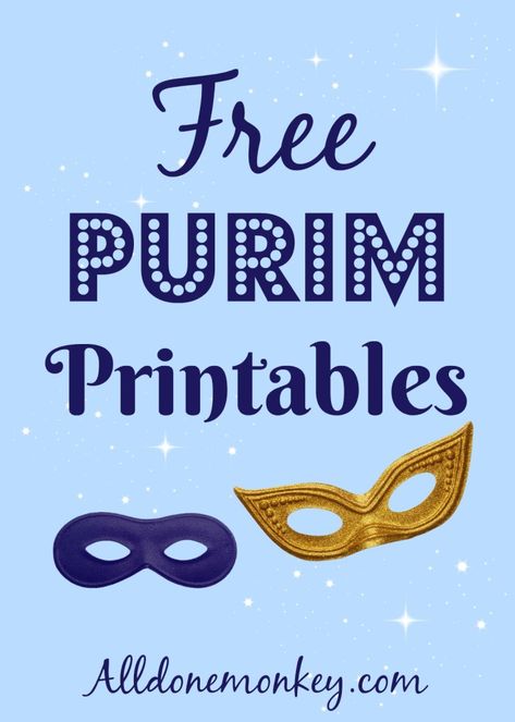 Getting ready for Purim? Here are the best FREE Purim printables out there, from masks and puppets to coloring pages and activities! Purim Crafts Preschool, Purim Preschool, Purim Crafts, Jewish Preschool, Happy Purim, Jewish Crafts, Hebrew School, Mario Coloring Pages, Barbie Coloring Pages