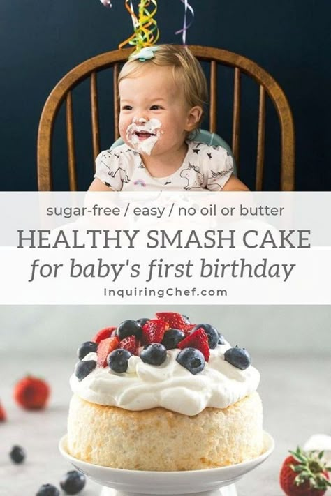 Healthy Smash Cake, Smash Cake Recipes, Baby First Birthday Cake, Baby Cake Smash, Brownie Desserts, Baby Foods, Oreo Dessert, Baby's First Birthday, Juice Concentrate