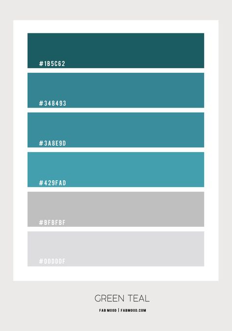 Torquise Color Pallete, Color Combo For Green, Torquise Color Palette, Blue Teal Color Palette, Color For Bedroom, Teal Color Scheme, Fab Mood, Mood Wedding, Teal Color Palette