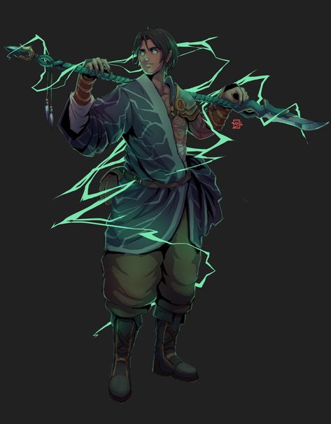 ArtStation - Half-Elf Paladin/Hexblade Warlock ( Commissioned) Lightning Character Art, Spellsword Character Art, Dnd Warlock Art, Hexblade Warlock Dnd, Half Elf Warlock, Warlock Oc, Warlock Character Design, Elf Concept Art, Half Elf Paladin