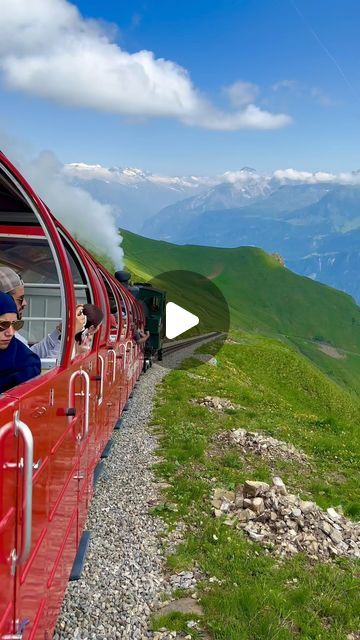 Switzerland Train, Swiss Train, Best Of Switzerland, Switzerland Destinations, Places In Switzerland, Swiss Travel, Train Route, Visit Switzerland, Steam Train