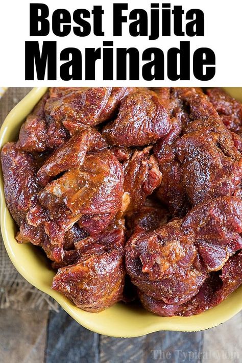 Best Fajita Marinade, Fajita Marinade Recipe, Fajitas Marinade, Beef Fajita Marinade, Easy Fajita Recipe, Steak Fajita Marinade, Beef Fajita Recipe, Easy Steak Fajitas, Fajita Seasoning Recipe