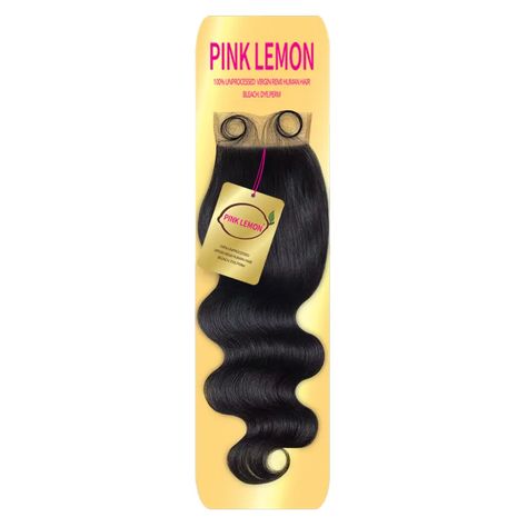 Pink Lemon 13A 4x4 HD Lace Closure Body Wave is a 100% unprocessed virgin human hair with 13A grade quality. These professional virgin hair bundles are soft & offer low maintenance hair lacing 6-12 months. Can be dyed, bleached, and permed. Brand: Pink Lemon Pink Lemon Hair Bundles, Lemon Hair, Virgin Hair Bundles, Low Maintenance Hair, Pink Lemon, Personal Hygiene, Hd Lace, Hair Bundles, Beauty Supply